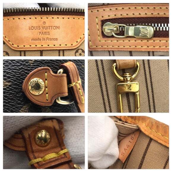 LOUIS VUITTON Authentic Brown Monogram Neverfull MM Tote Bag
